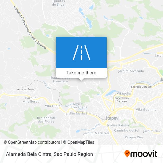 Alameda Bela Cintra map