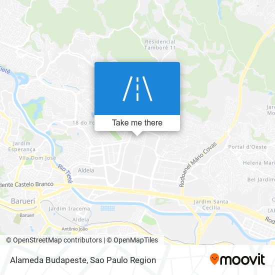 Alameda Budapeste map