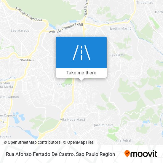 Mapa Rua Afonso Fertado De Castro