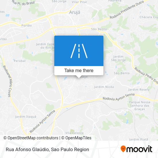 Rua Afonso Glaúdio map