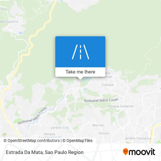 Mapa Estrada Da Mata