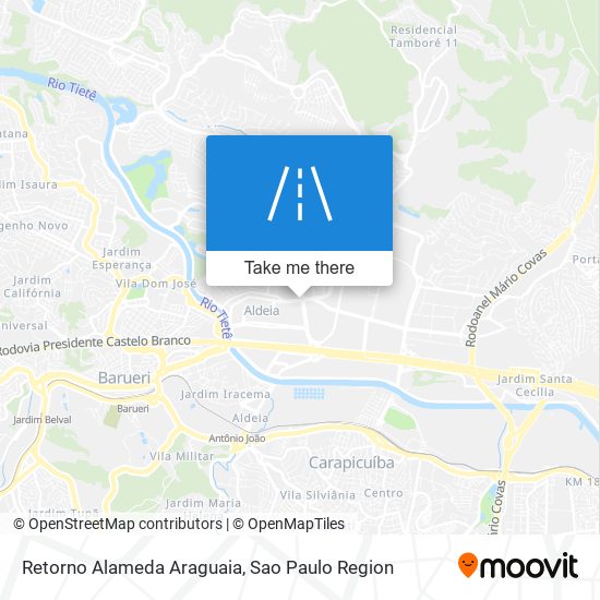 Retorno Alameda Araguaia map