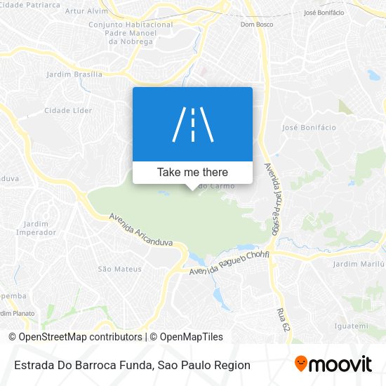 Estrada Do Barroca Funda map