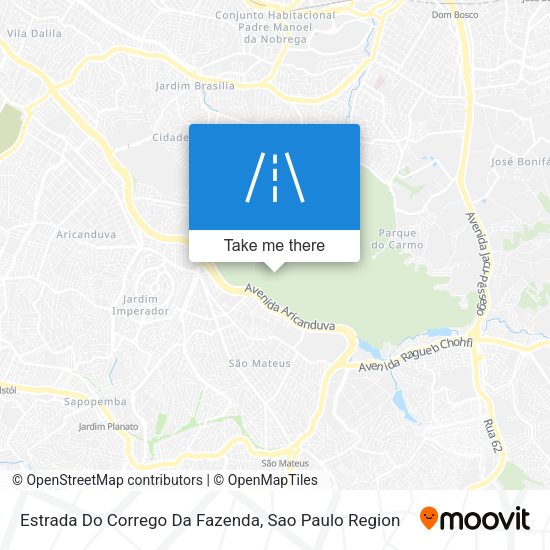 Estrada Do Corrego Da Fazenda map