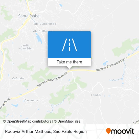 Rodovia Arthur Matheus map