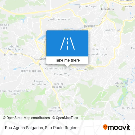 Rua Aguas Salgadas map
