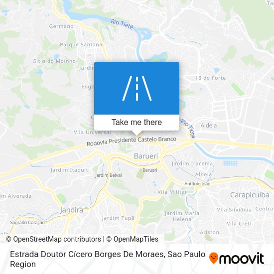 Estrada Doutor Cícero Borges De Moraes map