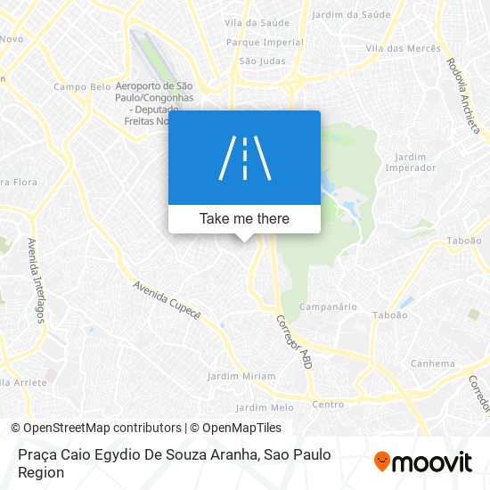 Mapa Praça Caio Egydio De Souza Aranha