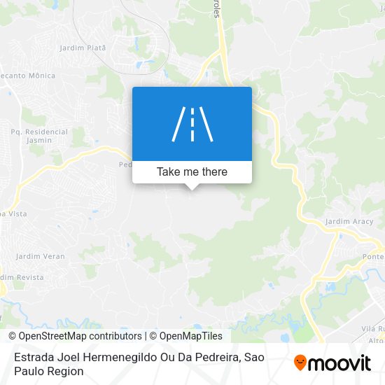 Estrada Joel Hermenegildo Ou Da Pedreira map
