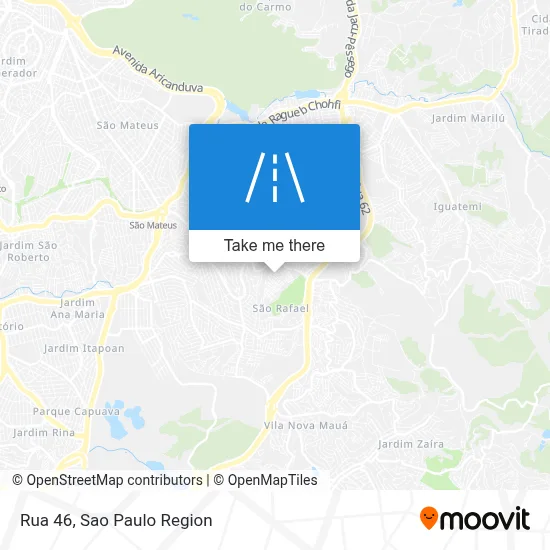 Rua 46 map