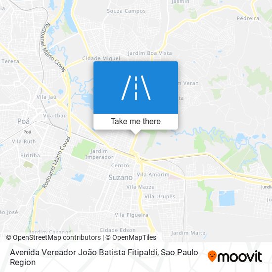 Mapa Avenida Vereador João Batista Fitipaldi