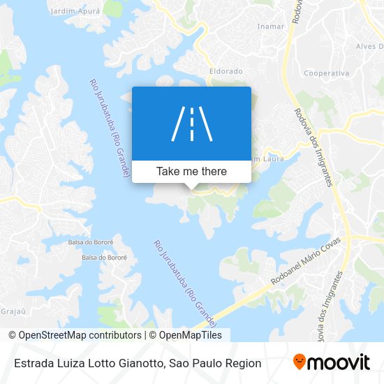 Estrada Luiza Lotto Gianotto map