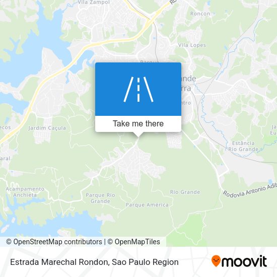 Estrada Marechal Rondon map