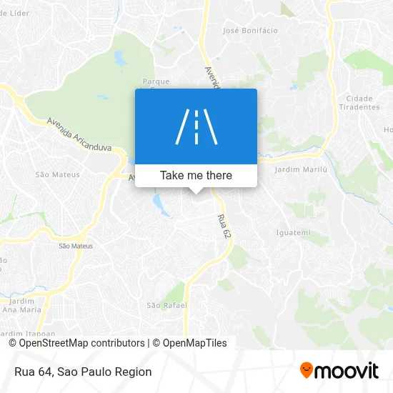 Rua 64 map