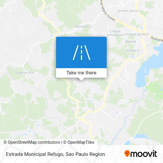 Estrada Municipal Refugo map
