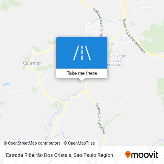 Estrada Ribeirão Dos Cristais map