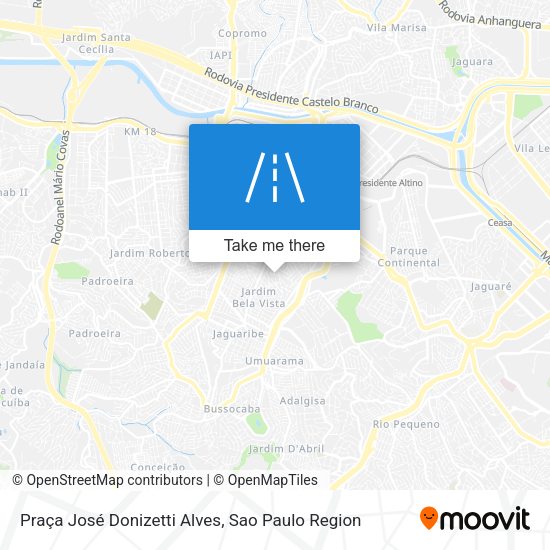 Praça José Donizetti Alves map