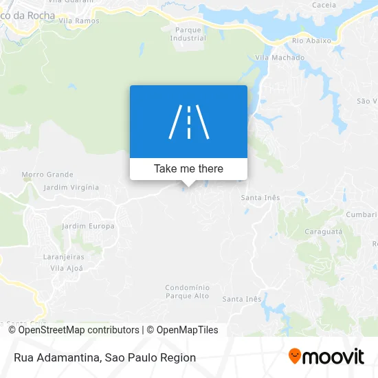 Rua Adamantina map