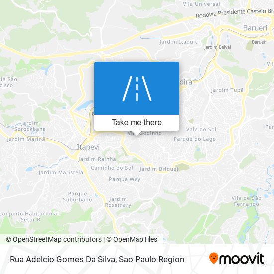 Mapa Rua Adelcio Gomes Da Silva