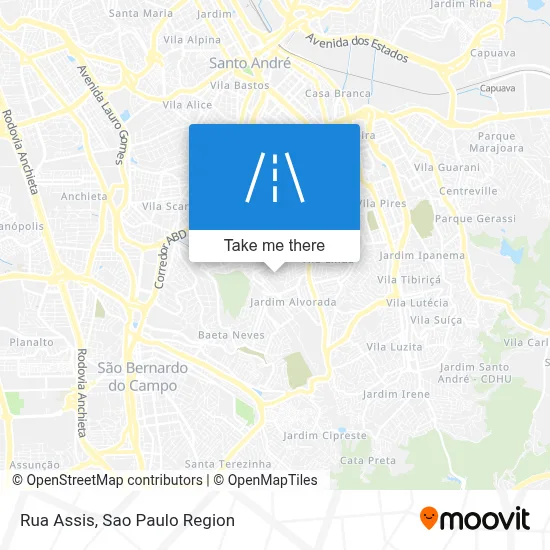 Rua Assis map
