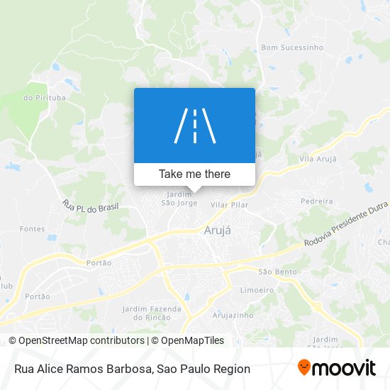 Mapa Rua Alice Ramos Barbosa