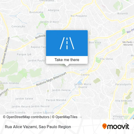 Rua Alice Vazami map