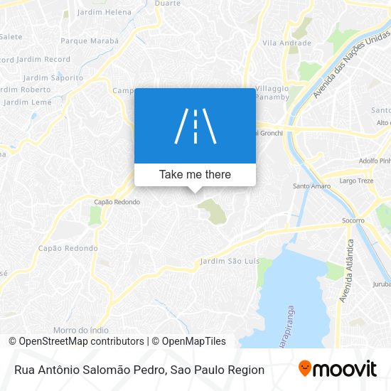 Rua Antônio Salomão Pedro map