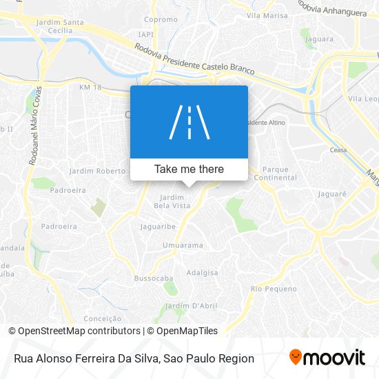 Rua Alonso Ferreira Da Silva map