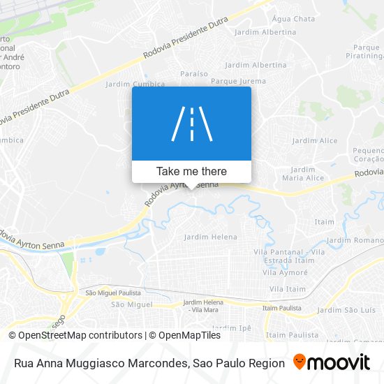 Mapa Rua Anna Muggiasco Marcondes