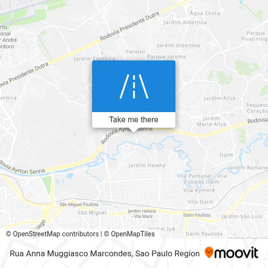 Rua Anna Muggiasco Marcondes map