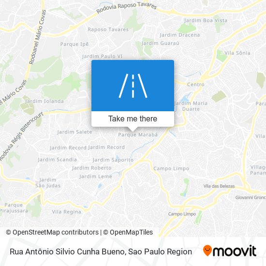 Rua Antônio Silvio Cunha Bueno map