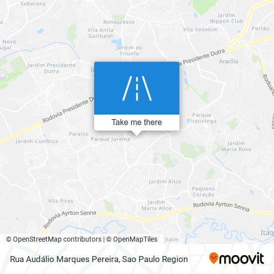 Mapa Rua Audálio Marques Pereira
