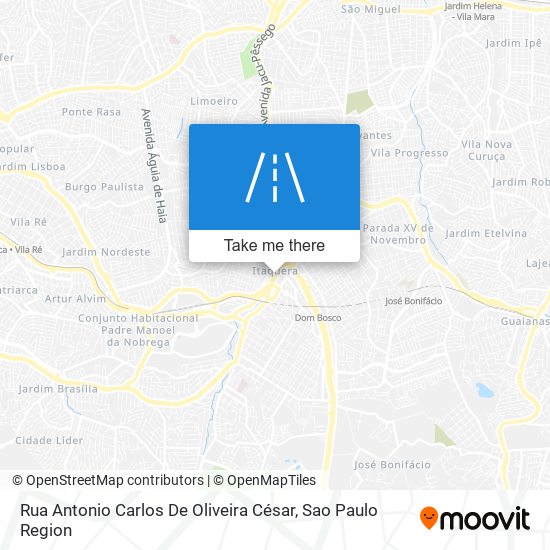 Mapa Rua Antonio Carlos De Oliveira César