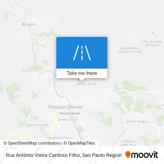 Rua Antônio Vieira Cardoso Filho map