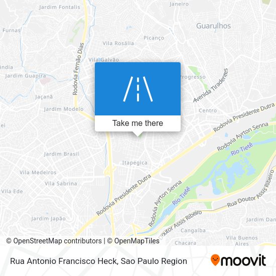 Rua Antonio Francisco Heck map