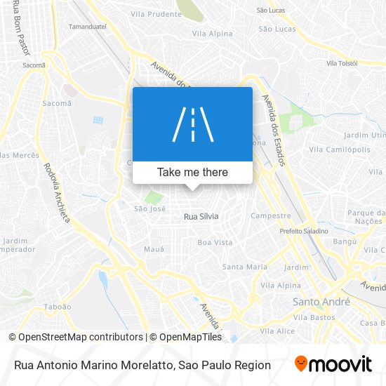 Rua Antonio Marino Morelatto map