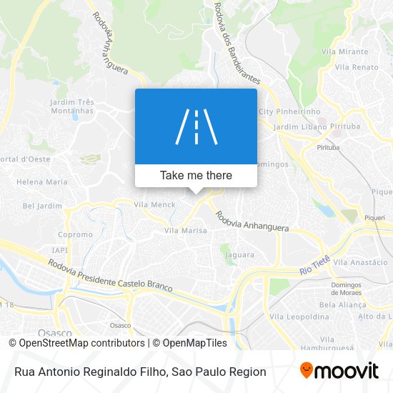 Rua Antonio Reginaldo Filho map