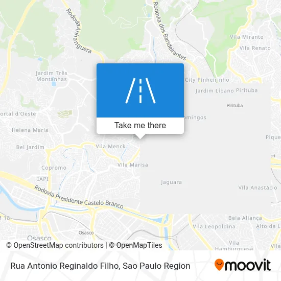 Rua Antonio Reginaldo Filho map