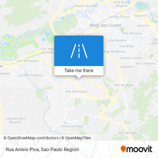 Mapa Rua Anísio Piva