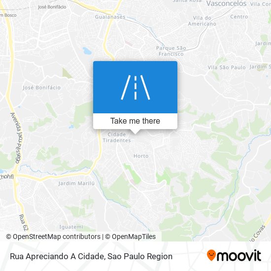 Rua Apreciando A Cidade map