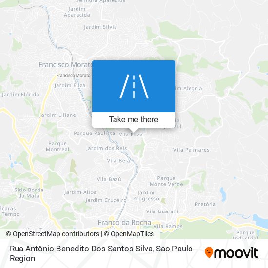 Rua Antônio Benedito Dos Santos Silva map