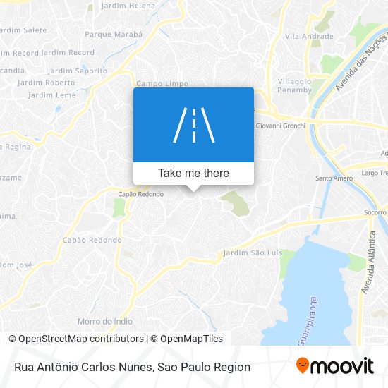 Rua Antônio Carlos Nunes map