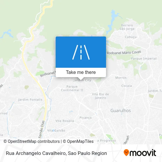 Rua Archangelo Cavalheiro map