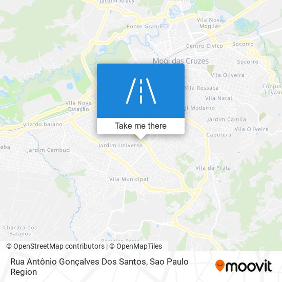 Mapa Rua Antônio Gonçalves Dos Santos