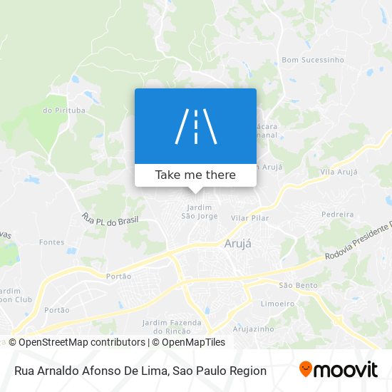 Rua Arnaldo Afonso De Lima map