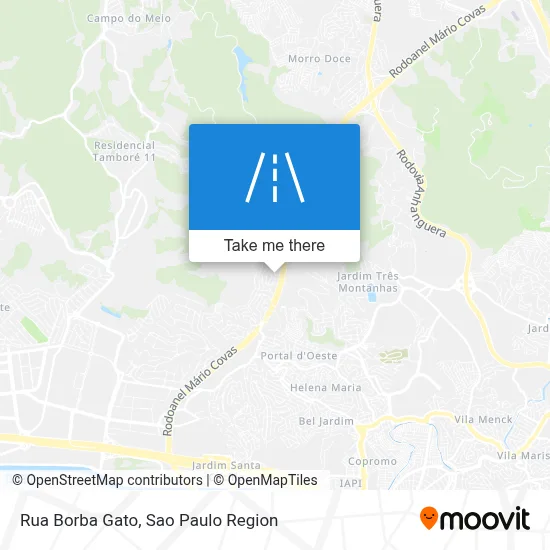 Rua Borba Gato map