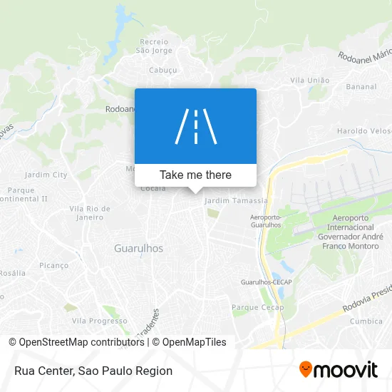 Rua Center map