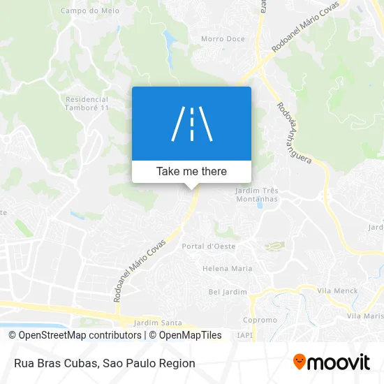 Rua Bras Cubas map