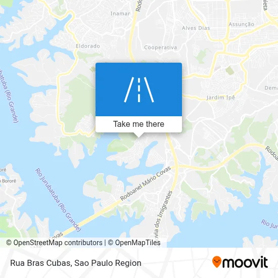 Rua Bras Cubas map