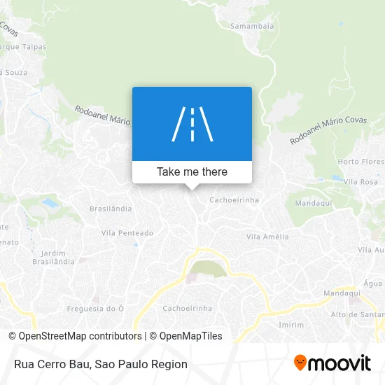 Rua Cerro Bau map